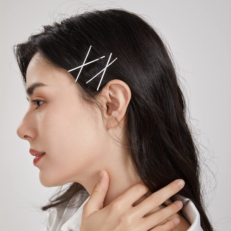 دوفاش مجموعة دوفاش من 100 قطعة من دبابيس الشعر البيضاء، مشابك شعر فولاذية، 3.5 سم/1.38 بوصة، إكسسوارات شعر للبنات (أبيض) - Image 3